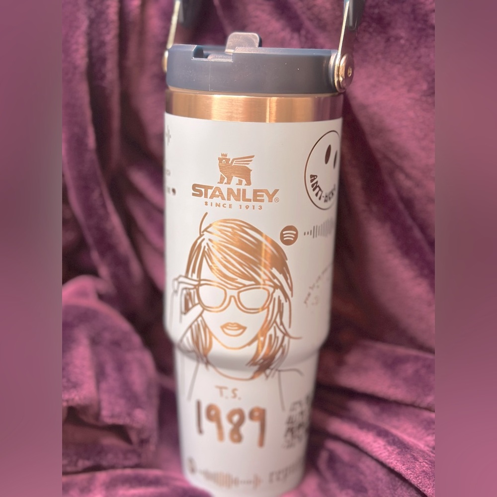 30oz Stanley flip top NWT custom engraved Taylor Swift